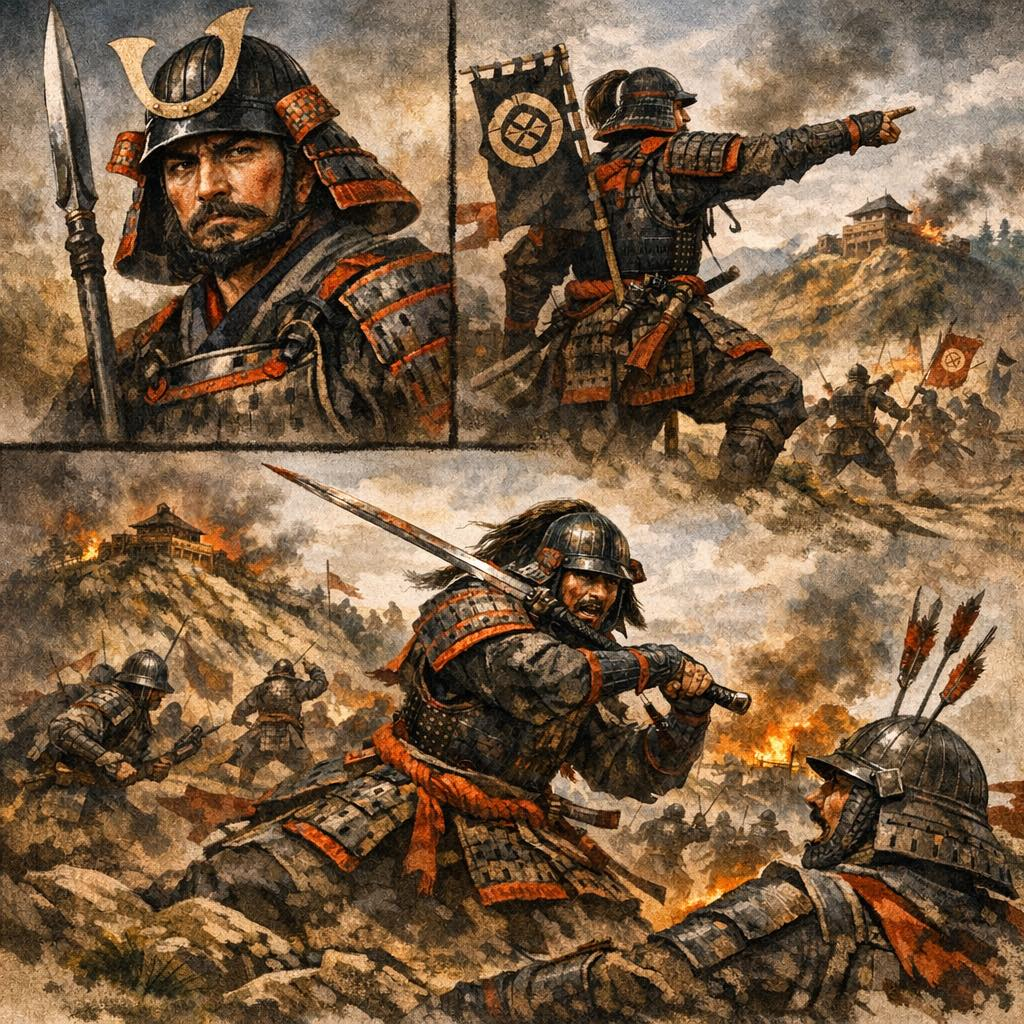 「柏原で、戦国の名将が討ち死にしました。