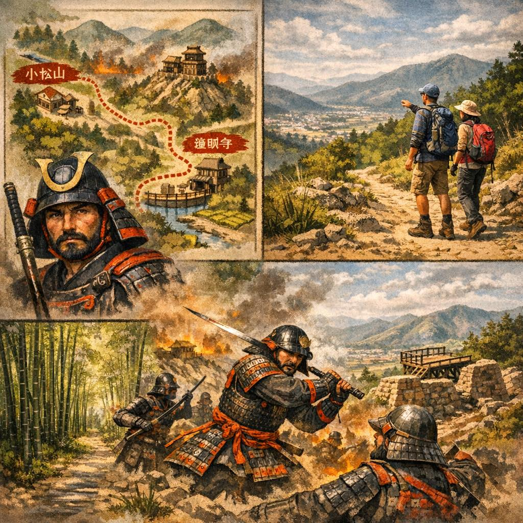 「柏原で、戦国の名将が討ち死にしました。