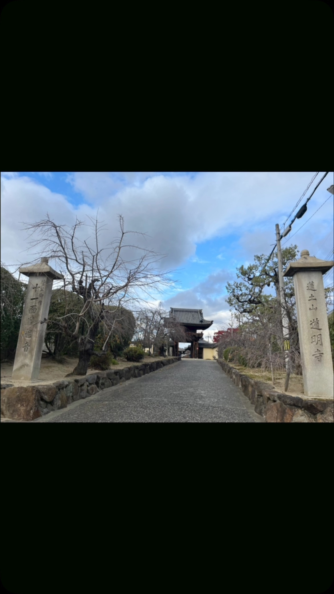 道明寺天満宮の手作りの市の後は、日本で最初の国道（東高野街道...